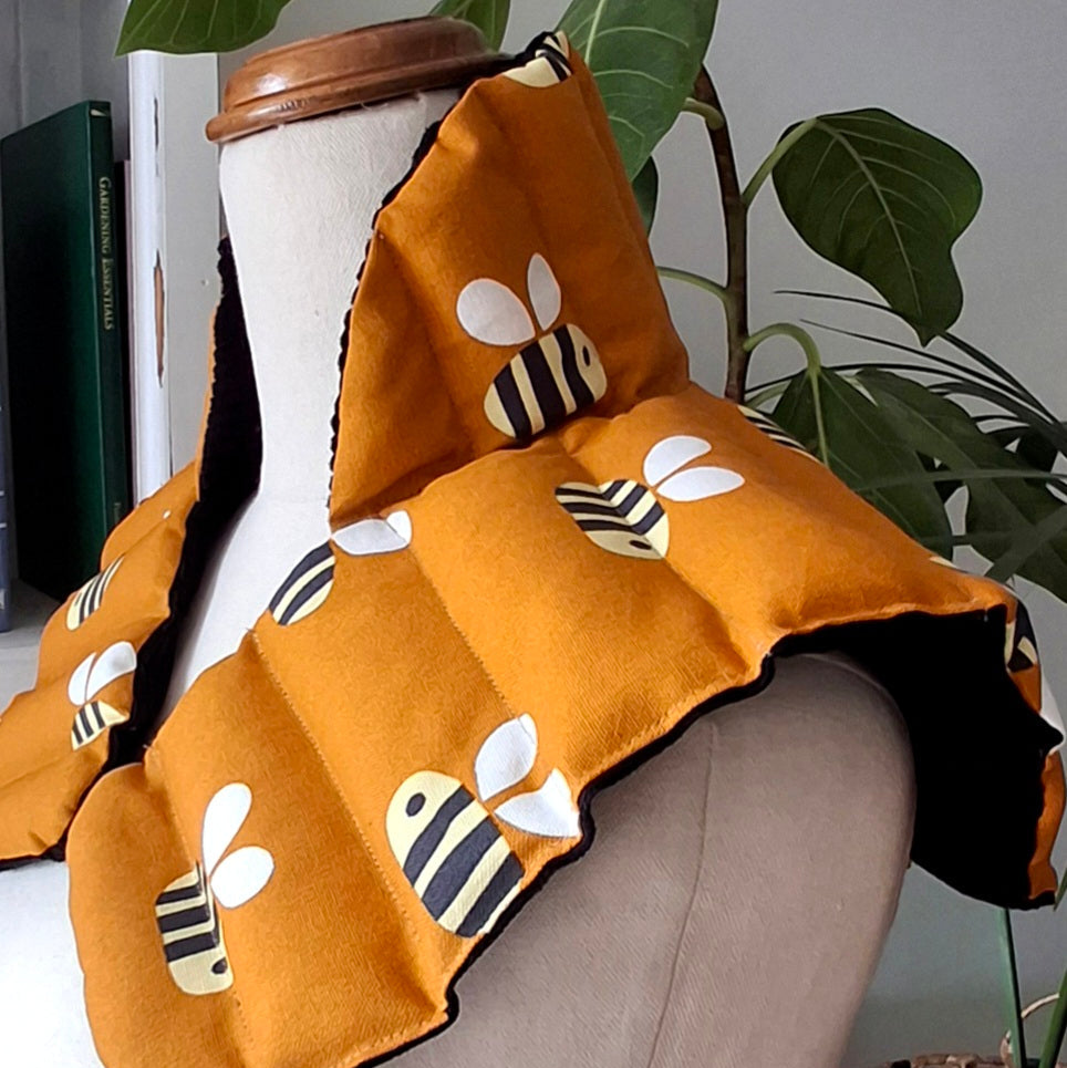 Neck/shoulder heat pack Mustard Bees