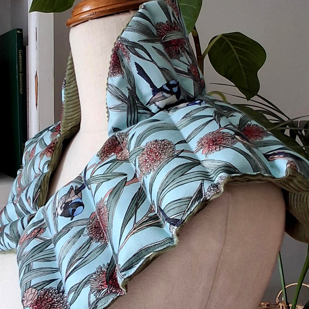 Neck/shoulder heat pack Blue Wren