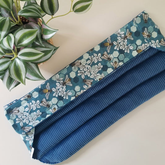 Lower back/belly heat pack blue bees