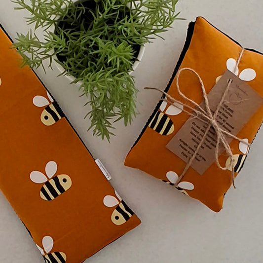 Rectangle heat pack Mustard Bees