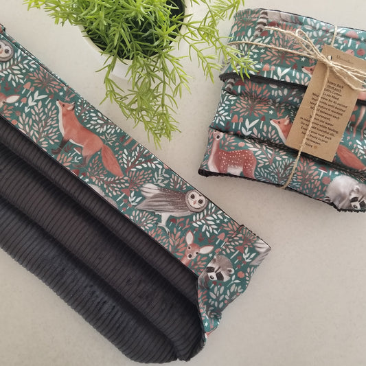 Lower back/belly heat pack Woodland Creatures
