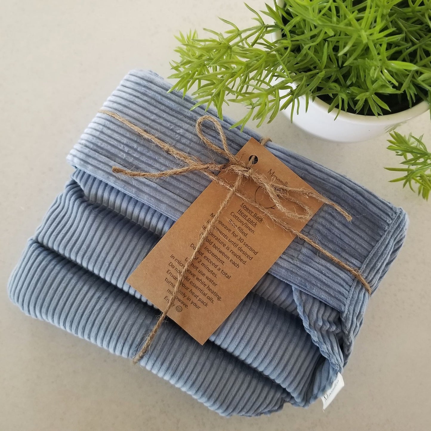 Lower back/belly heat pack blue